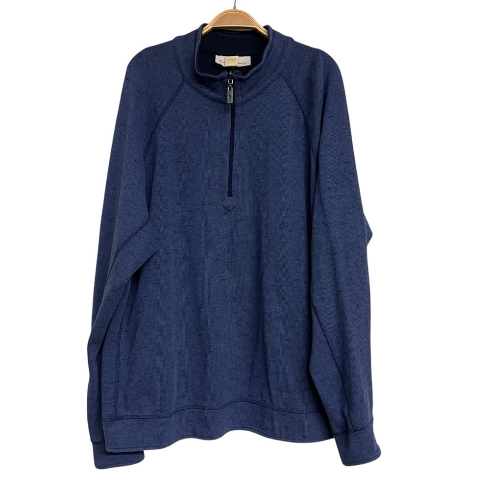 Mens Tommy Bahama Reversible Half Zip Long Sleeve Sweater‎ Sweatshirt XL